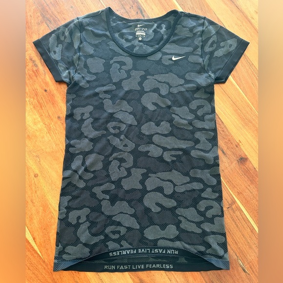 Nike Gray and Black Dri-FIT Tee - Picture 1 of 3